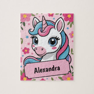 Sweet Magic Unicorn Design Personlig Girly Pussel