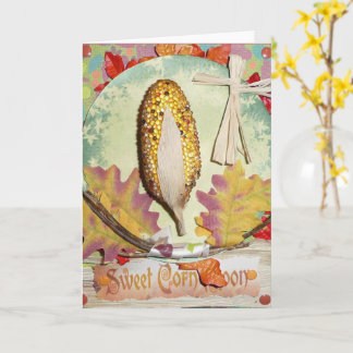 SWEET Maj Måne FAIRY Greeting CARD August w/Envlp Kort