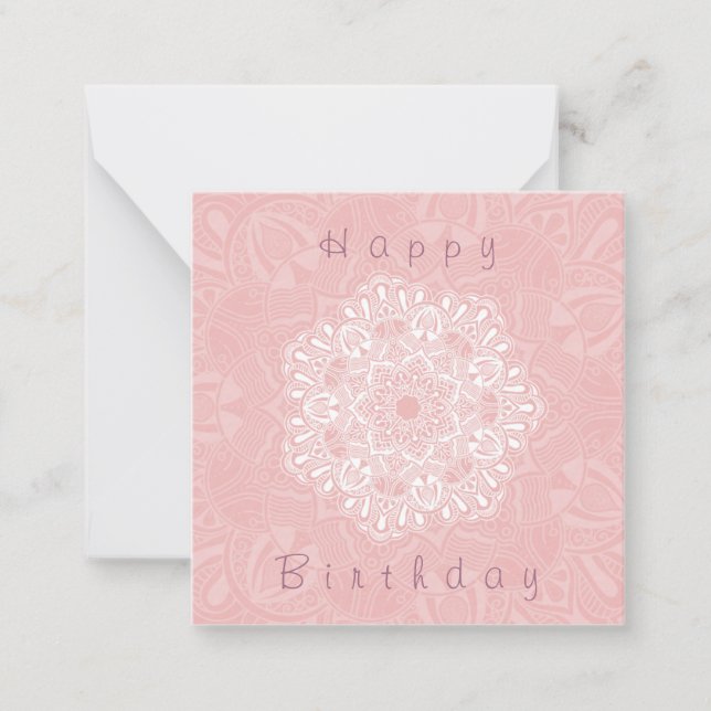 Sweet mandala anteckningskort (Framsida)