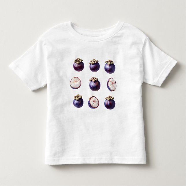 Sweet Mangosteen Tropical Fruit T Shirt (Framsida)