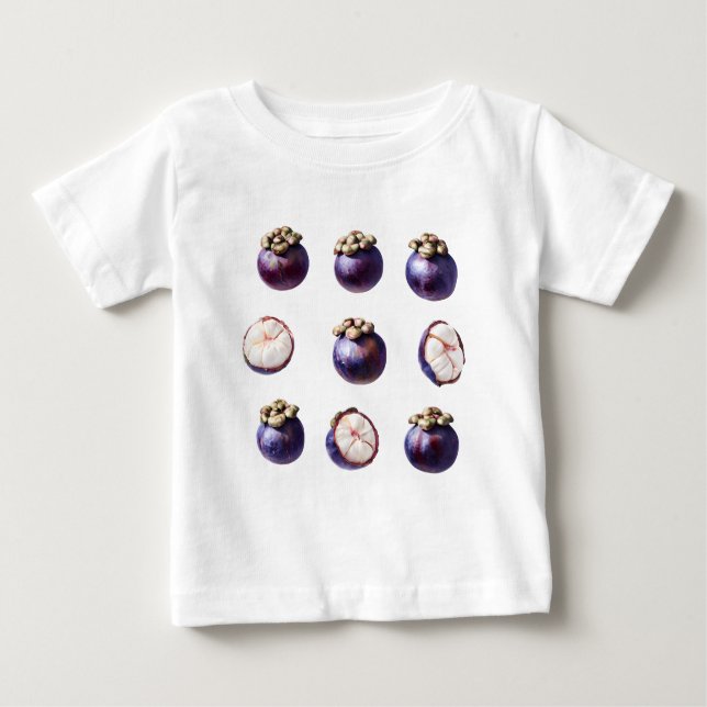 Sweet Mangosteen Tropical Fruit T Shirt (Framsida)