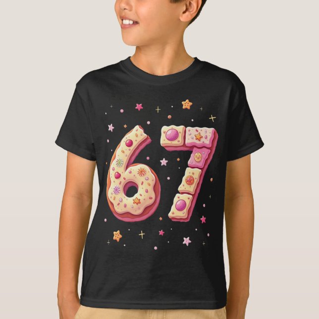 Sweet Math Donut Fraction Back to School 67 T Shirt (Framsida)