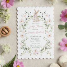 Sweet Meadow Bunny & Wildflowers Baby Shower