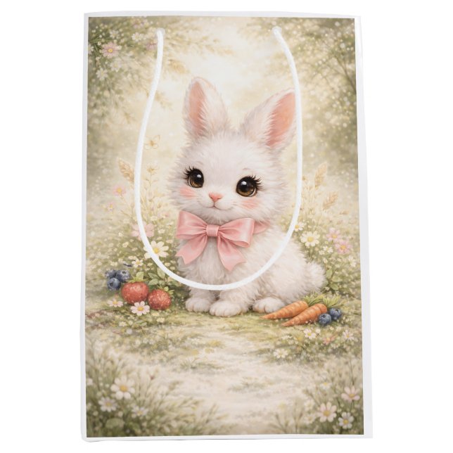 Sweet Meadow Friend Bunny with Pink Bow (Framsidan)
