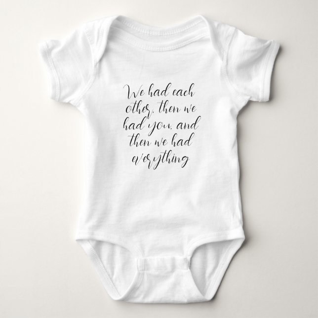 Sweet Message Baby Bodykostym T Shirt (Framsida)