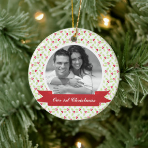 Sweet Mistletoe Photo Julgransprydnad Keramik