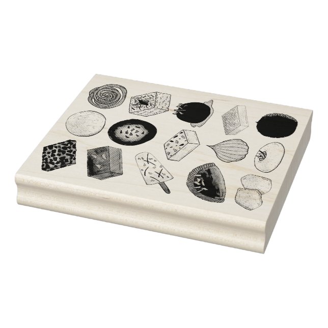 Sweet Mithais Indian Candy Sweets Foodie Skriv ut Stämpel (Stämpel)