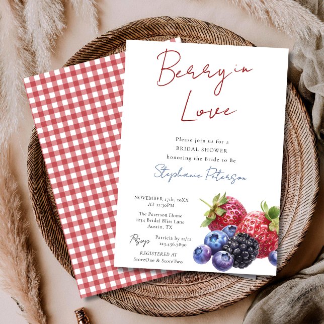 Sweet Mixed Berries Berry In Love Bridal Shower  Inbjudningar (Skapare uppladdad)