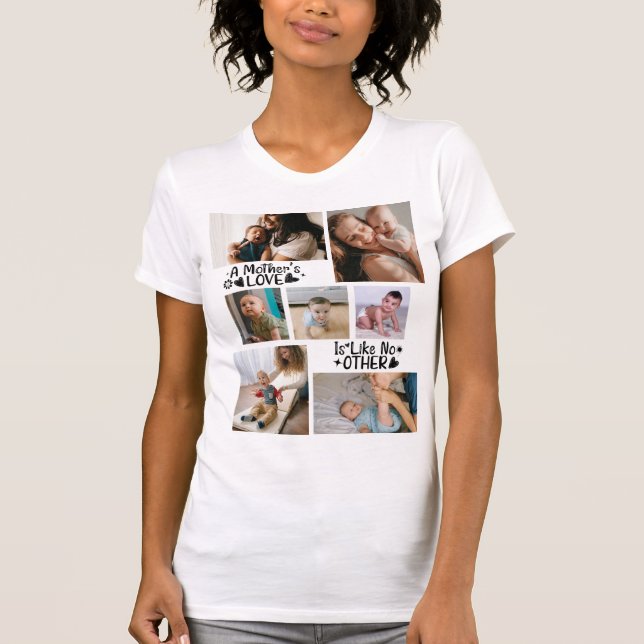 Sweet Modern 'A Mother's Love' 7 Photo T-Shirt (Framsida)