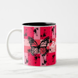 Sweet Modern candy abstract art Två-Tonad Mugg