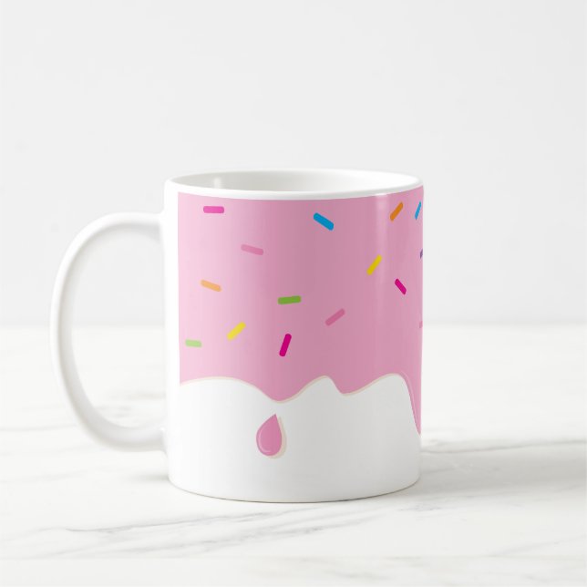SWEET MODERN-dippning av skumbildande glasssprinkl Kaffemugg (Vänster)