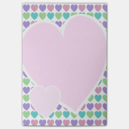 Sweet Mönster Hearts Post-it Block