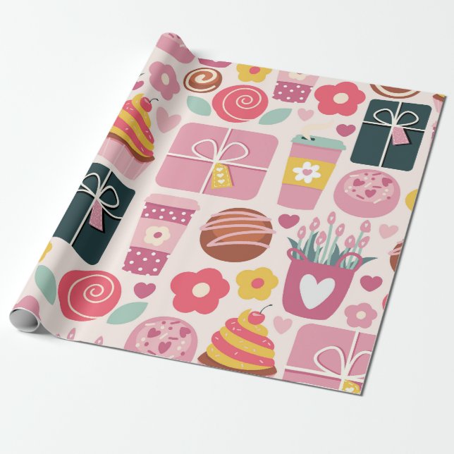 Sweet Mors dag Firande Presentpapper (Utrullad)