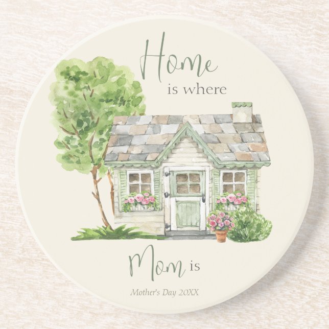 Sweet Mor's Day Quote Watercolor Underlägg (Framsidan)