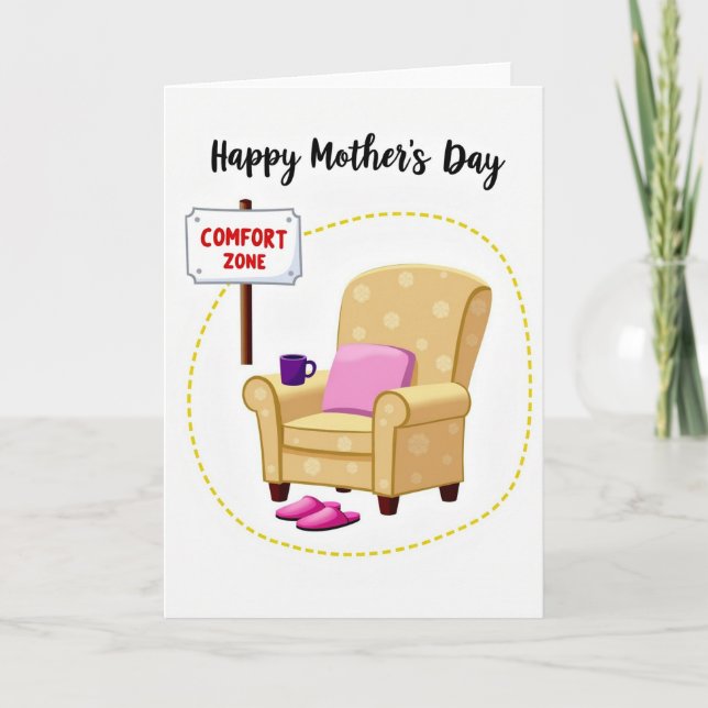 Sweet Mothers Day Comfort Zone Card Kort (Framsida)