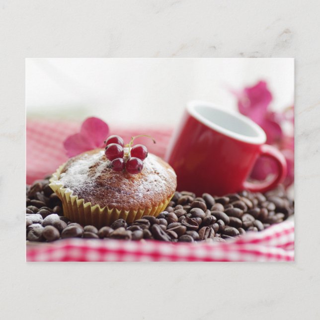 Sweet Muffin und feiner Kaffee Vykort (Framsida)