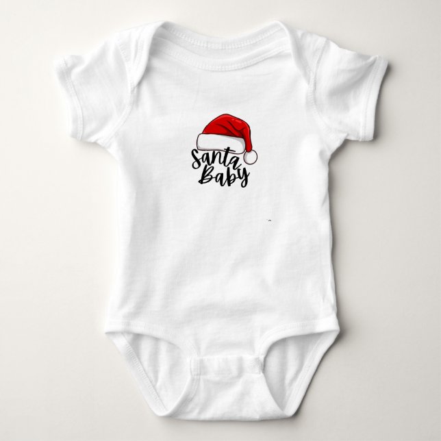sweet 'n cute SANTA BABY Bodysuit T Shirt (Framsida)
