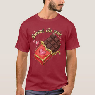 Sweet on You Chocolate Valentine design T Shirt