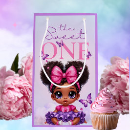 Sweet ONE Afro Puff Flicka Lila 1:a födelsedag