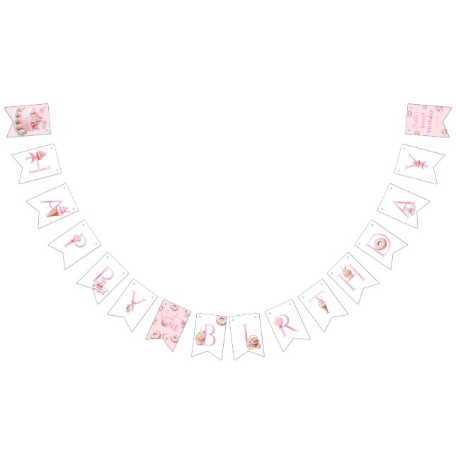 Sweet One Birthday Banner Vimplar (Alla)