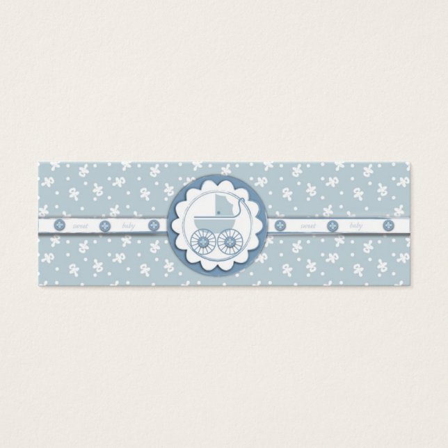 Sweet One Boy Smala Gift Märkre Litet Visitkort (Framsidan)