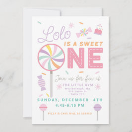 Sweet One First Birthday customizable Invitation Inbjudningar