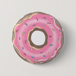 Sweet One Girl Pink Donut Birthday Favors Button Knapp