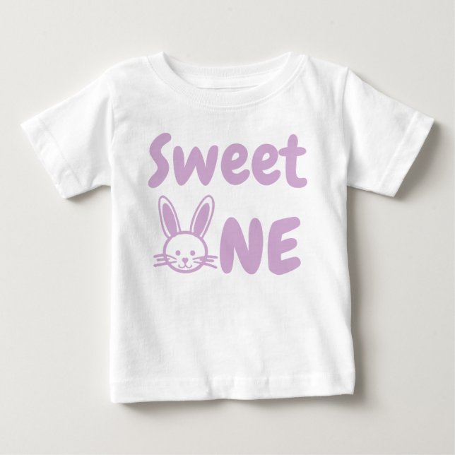 Sweet One Påsk 1:a födelsedagen Baby T-Shirt (Framsida)