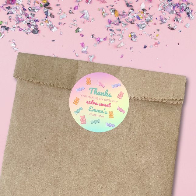 Sweet One  Runt Klistermärke (Skapare uppladdad)