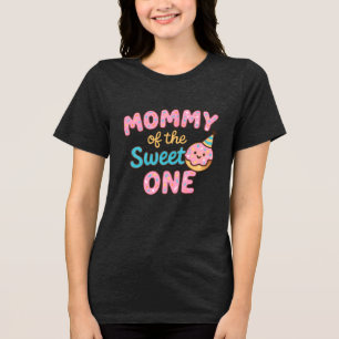Sweet One's Mamma - Cute Donut Birthday Design T Shirt