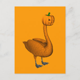 Sweet Orange Halloween Svan Vykort