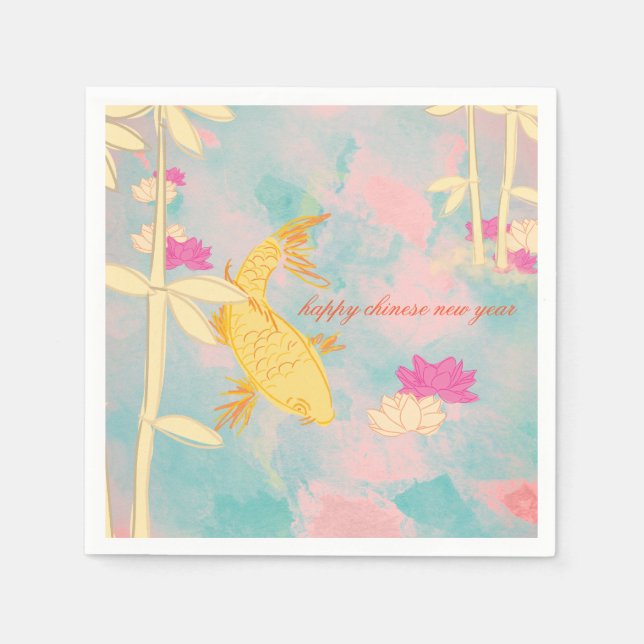 Sweet Orange Koi Pappersservett (Framsidan)