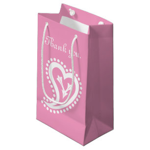 Sweet Paisley Hearts in Petal Rosa Gift Bag