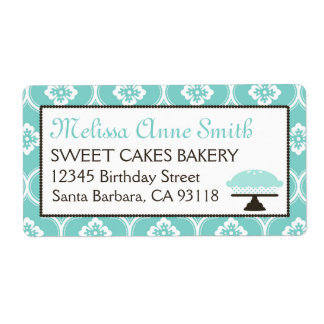 Sweet Paj Business Shipping Label Turcos Fraktsedel