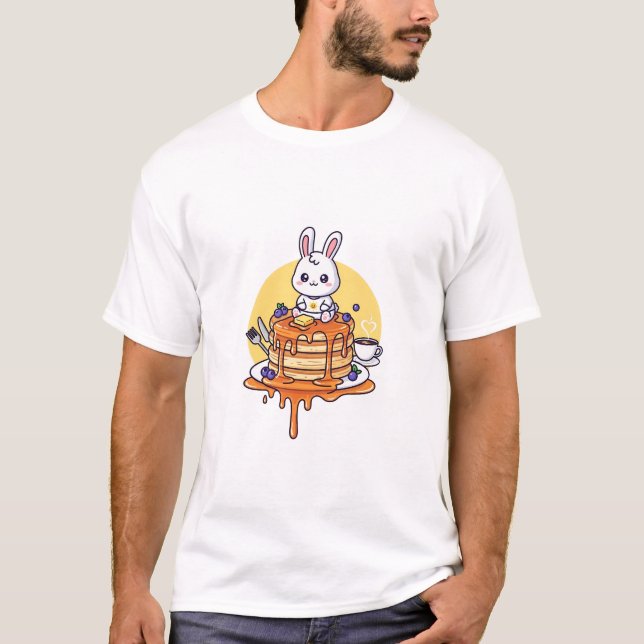 Sweet Pancake Bunny T Shirt (Framsida)