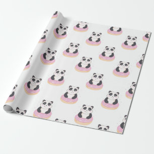 Sweet Panda Mönster Presentpapper