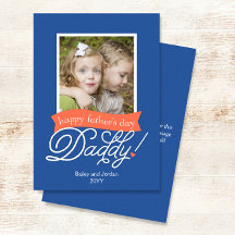 Sweet Pappa Photo Lycklig Fars dag Card
