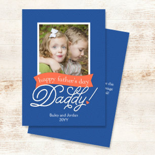 Sweet Pappa Photo Lycklig Fars dag Card Meddelande