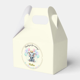 Sweet Pastel Elephant – editable Presentaskar
