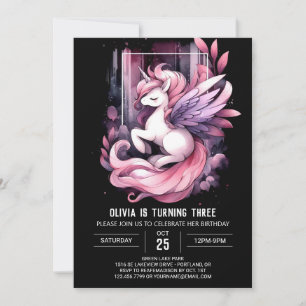 Sweet Pastel Horse Birthday Inbjudningar