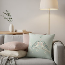 Sweet Pastel Love Birds: Whimsical Valentine Illus