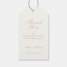 Sweet Pea Blommigt Rosa och Cream Tack Bröllop