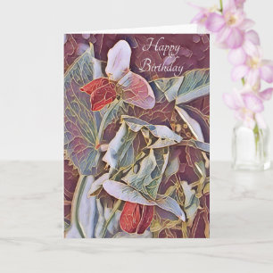 SWEET PEA FLOWERS KORT