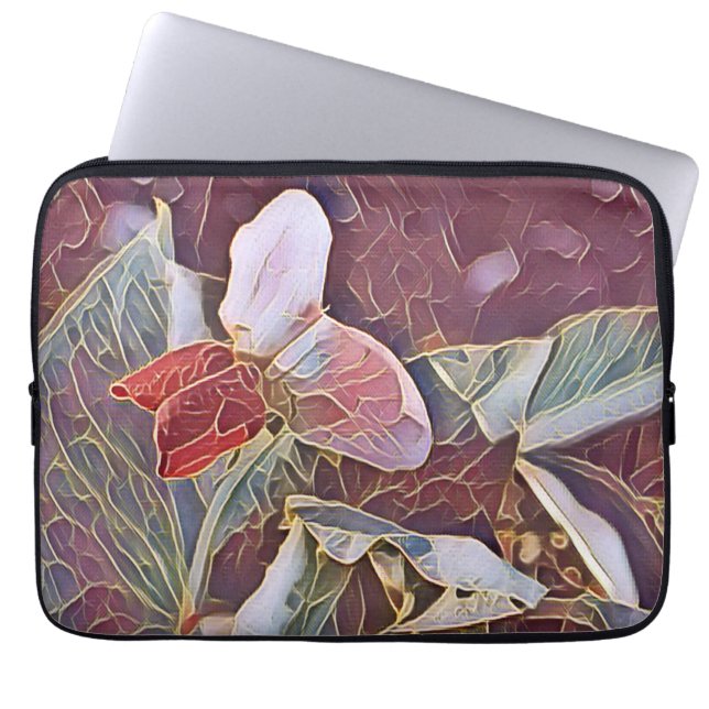SWEET PEA FLOWERS LAPTOP FODRAL (Framsidan)