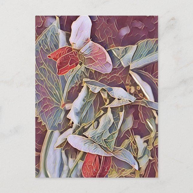 SWEET PEA FLOWERS VYKORT (Framsida)