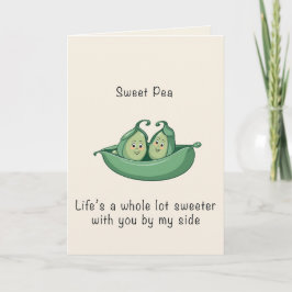 Sweet Pea Folded Valentine Card Helgkort