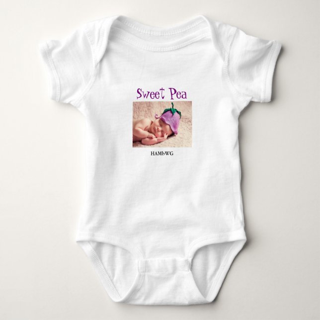 Sweet Pea HAMbWG Baby T-Shirt (Framsida)
