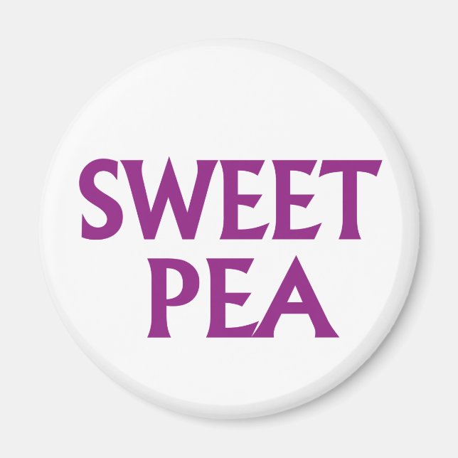 Sweet Pea Magnet (Framsidan)