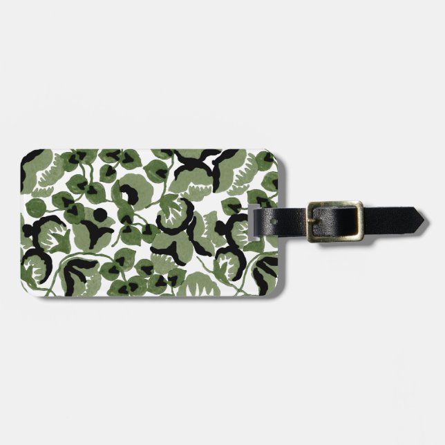 Sweet Pea (Olive) Fine Art Bagagebricka (Horisontell Framsida)