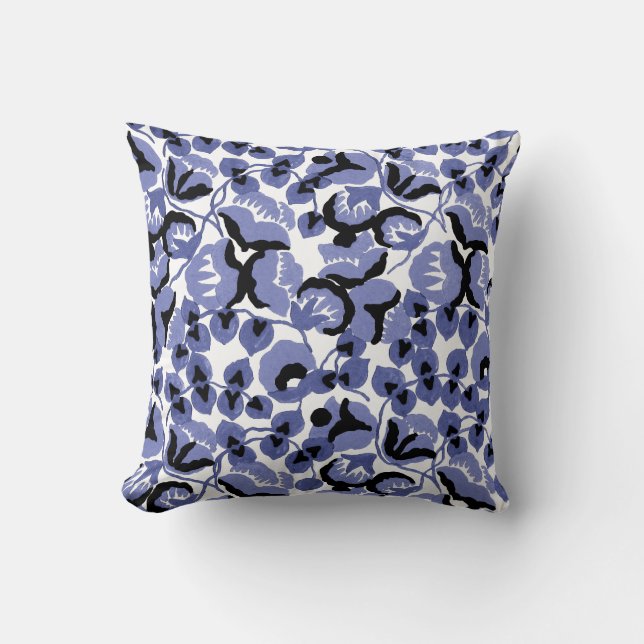 Sweet Pea (Periwinkle) Fine Art Kudde (Framsida)
